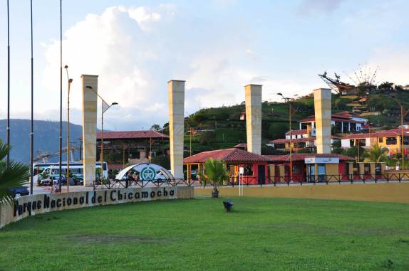 Entrada do Parque Nacional do Canyon de Chicamocha, no caminho para Bucaramanga, na Colômbia